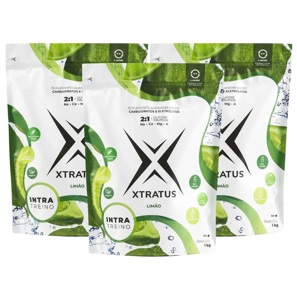 3X XTRATUS ENDURANCE INTRATREINO VEGANO LIMãO 1KG