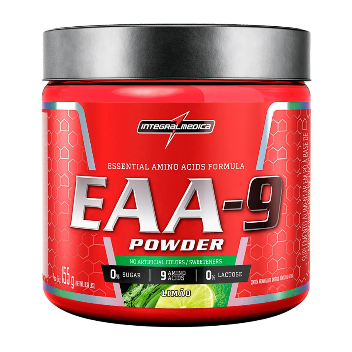 AMINOáCIDOS ESSENCIAIS EAA-9 INTEGRALMEDICA LIMãO 155G