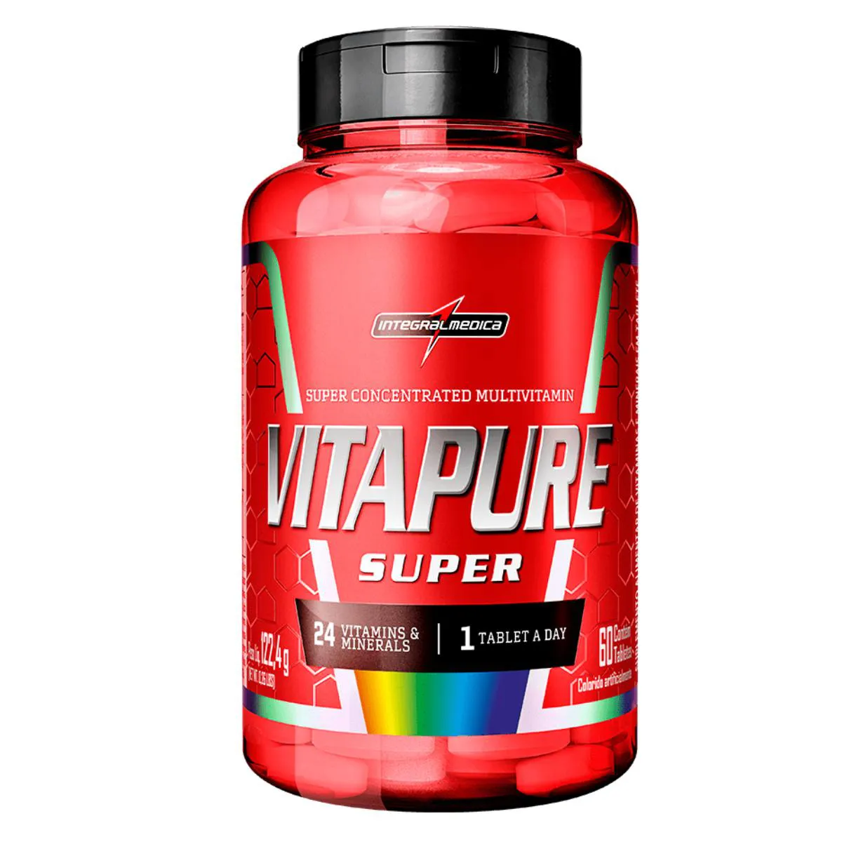 MULTIVITAMíNICO VITAPURE SUPER INTEGRALMEDICA 60 TABLETES SEM Sabor