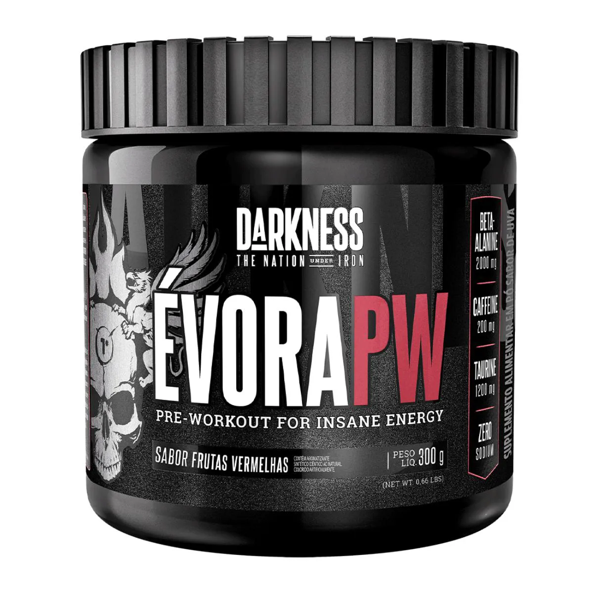 PRE TREINO EVORA PW DARKNESS FRUTAS VERMELHAS 300G