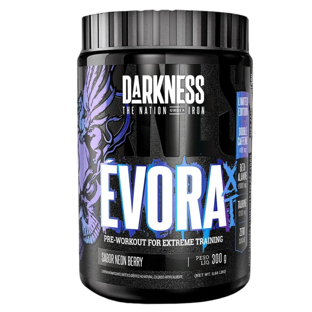 PRé TREINO EVORA XT CAFEINA DARKNESS NEON BERRY 300G
