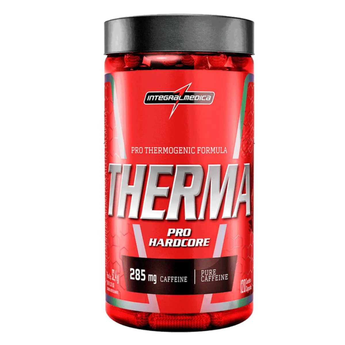 TERMOGêNICO THERMA PRO HARDCORE INTEGRALMEDICA 120 CAPSULAS SEM Sabor