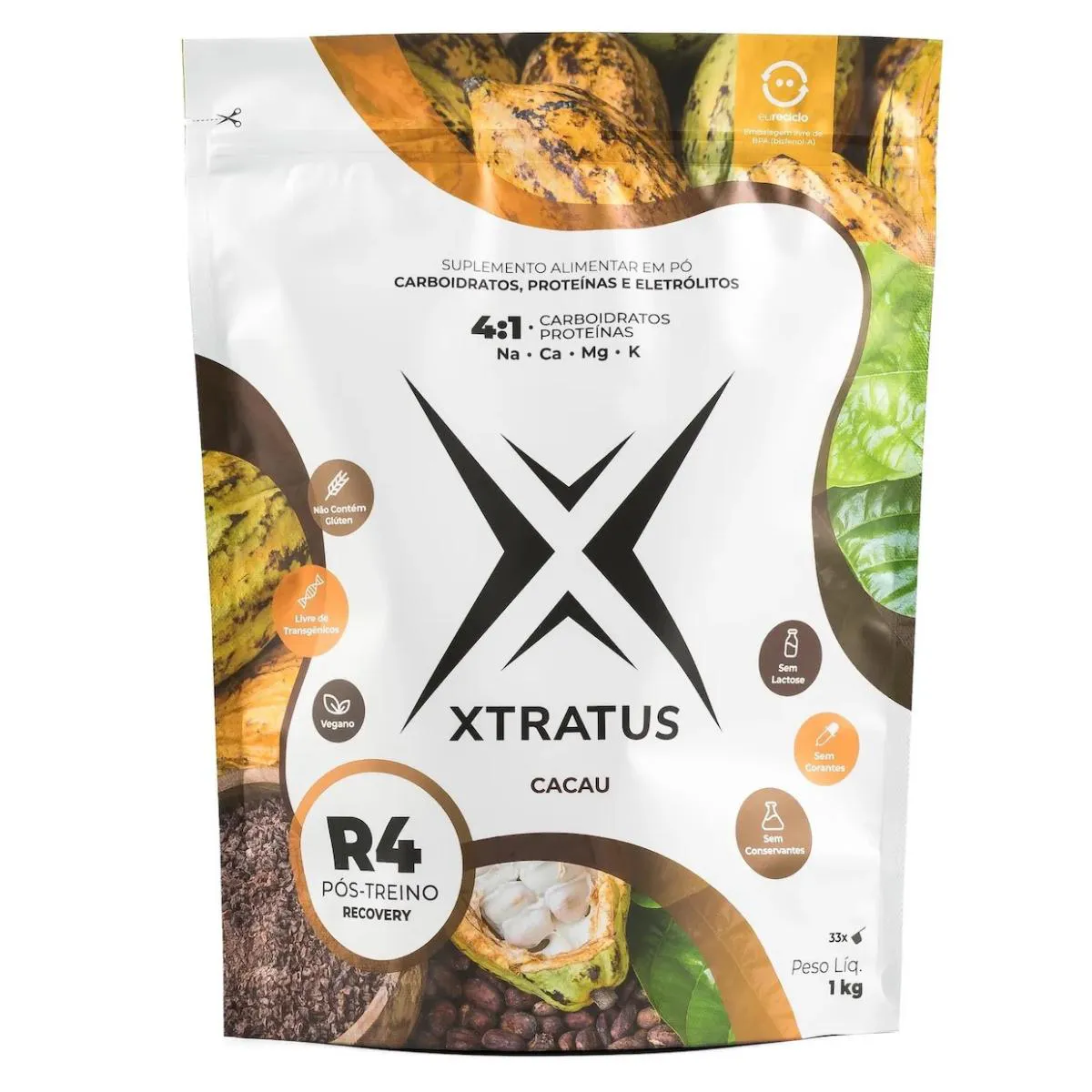 XTRATUS ENDURANCE PóS TREINO RECOVER 4:1 CACAU 1KG