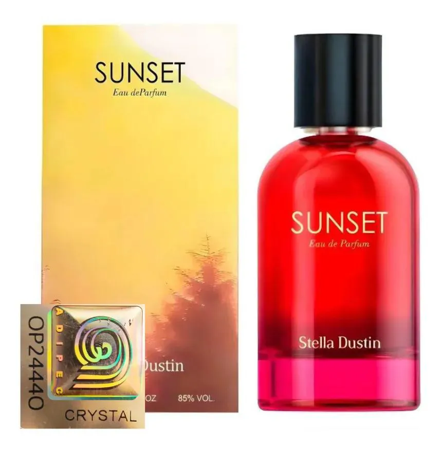 PERFUME SUNSET - SELO ADIPEC - STELLA DUSTIN - EAU DE PARFUM IMPORTADO DOS EUA