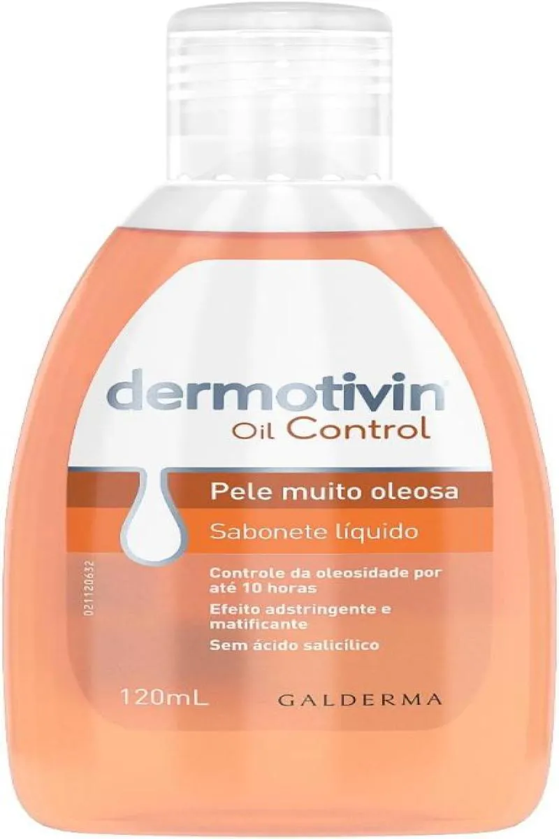 SABONETE LíQUIDO DERMOTIVIN OIL CONTROL 120ML