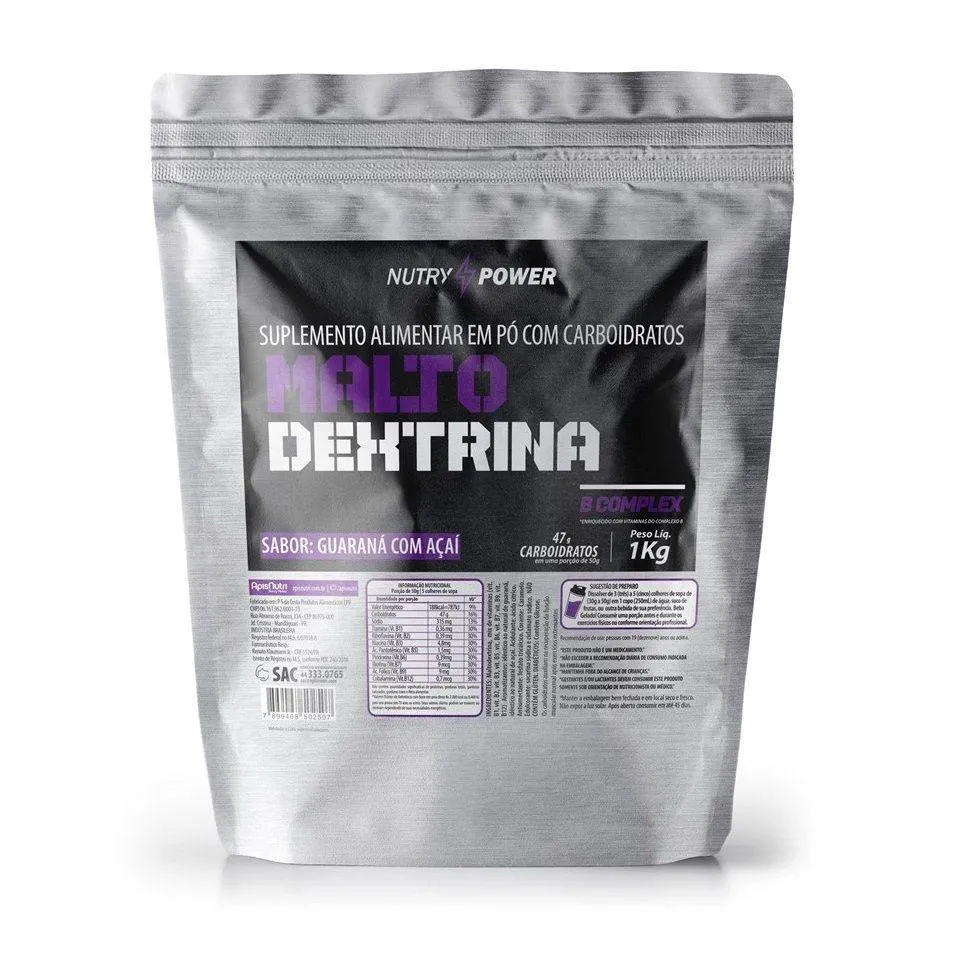 MALTODEXTRINA (1KG) - SABOR: GUARANá C/ AçAí