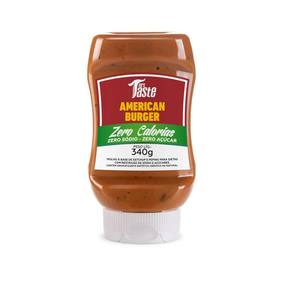 MOLHO BAIXO SóDIO E BAIXA CALORIA - SABORES - SABOR: AMERICAN BURGUER (340G)