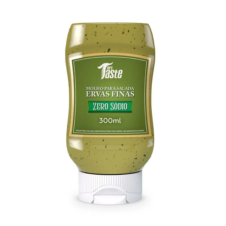 MOLHO BAIXO SóDIO E BAIXA CALORIA - SABORES - SABOR: ERVAS FINAS