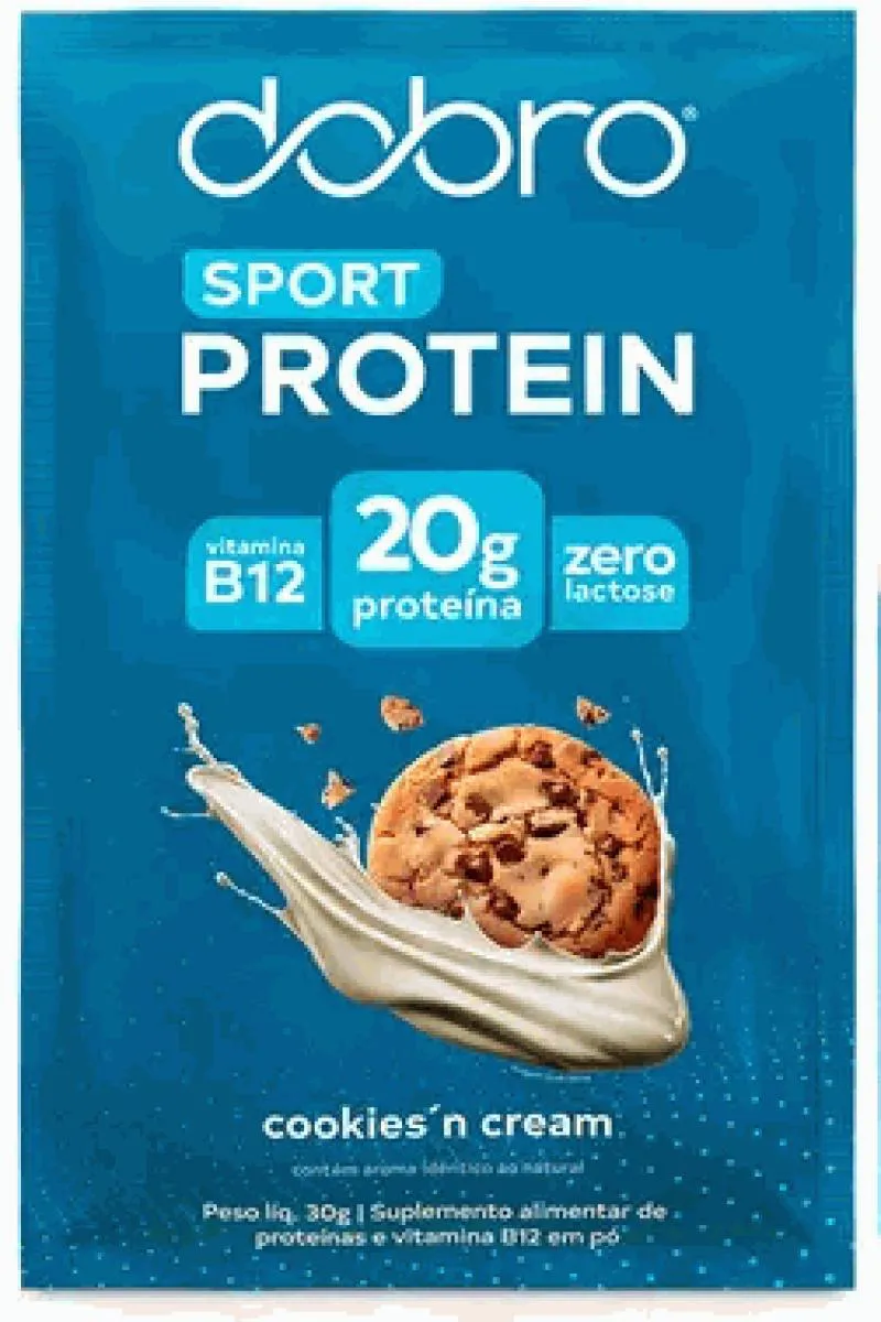 SPORT PROTEIN DOBRO SACHê (30G) - SABOR: COOKIES E CREAM