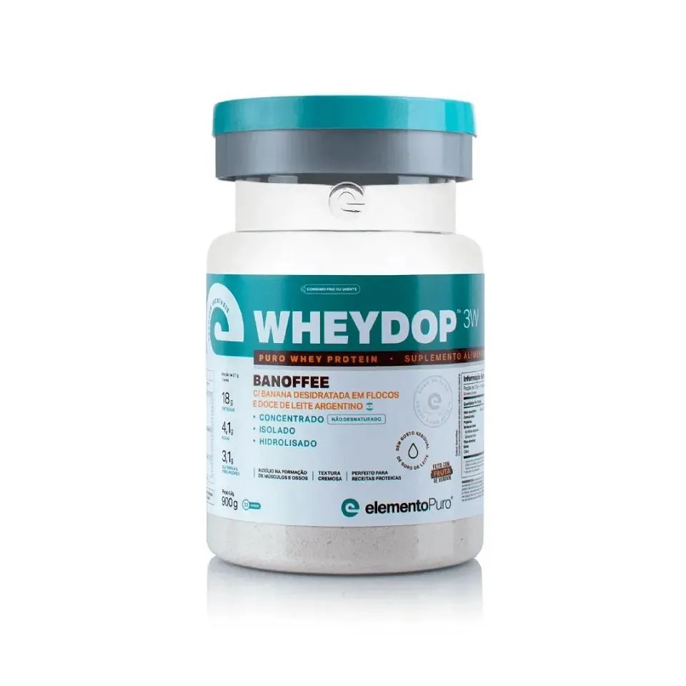 WHEYDOP 3W (900G) - SABOR: BANOFFEE