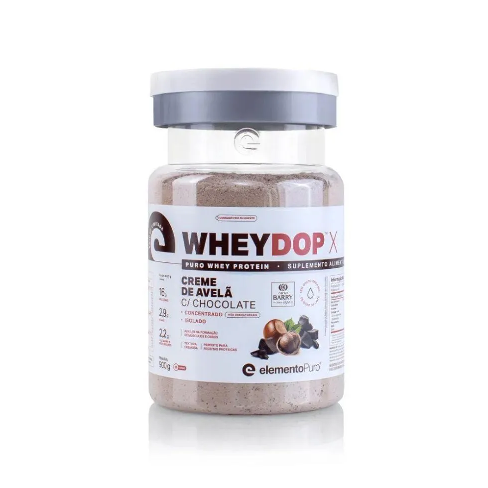 WHEYDOP-X (900G) - SABOR: CREME DE AVELã C/ CHOCOLATE