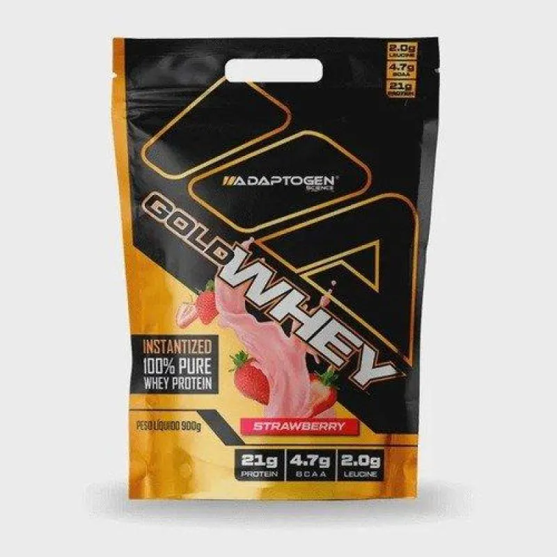 GOLD WHEY ADAPTOGEN MORANGO REFIL 900G