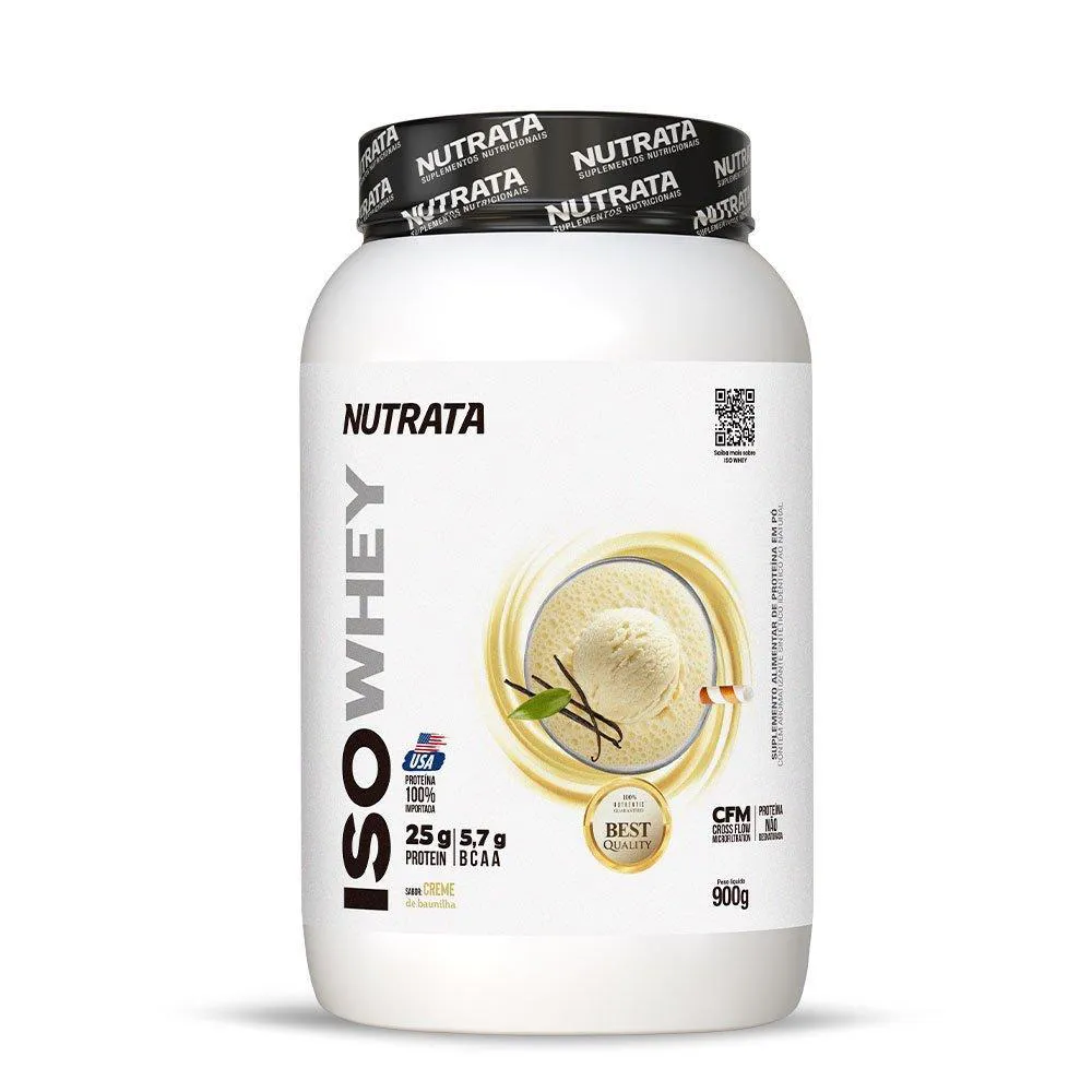 ISO WHEY NUTRATA BAUNILHA 900G