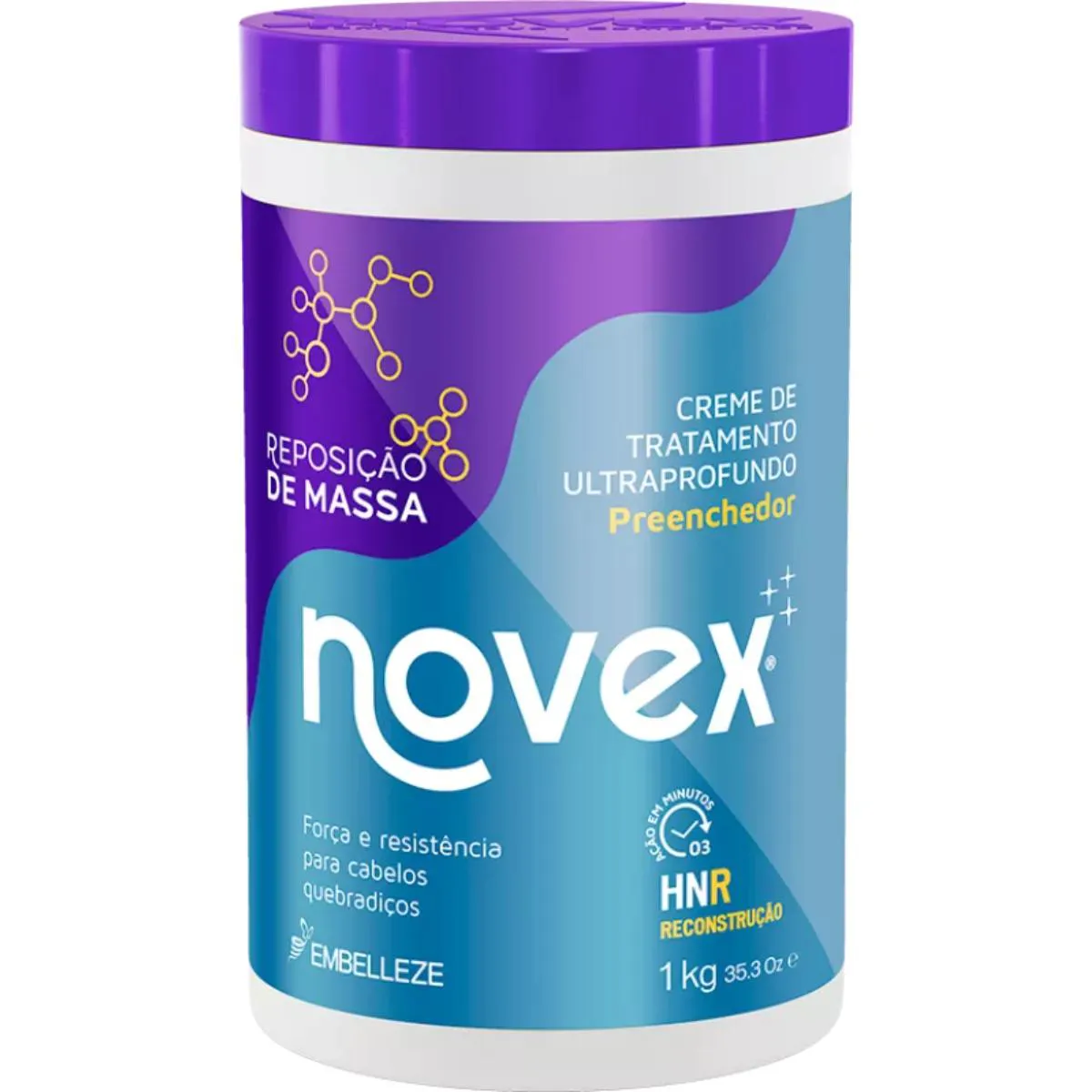 CREME DE TRATAMENTO NOVEX REPOSIçãO DE MASSA ULTRAPROFUNDO EMBELLEZE 1KG