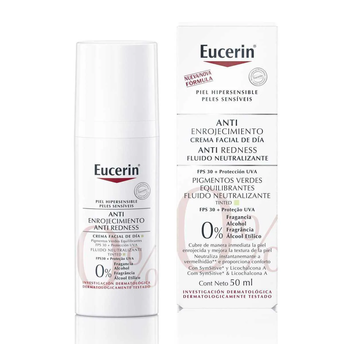 Fluído Neutralizante FPS 25 Eucerin Antiredness Tinted  - 50ml