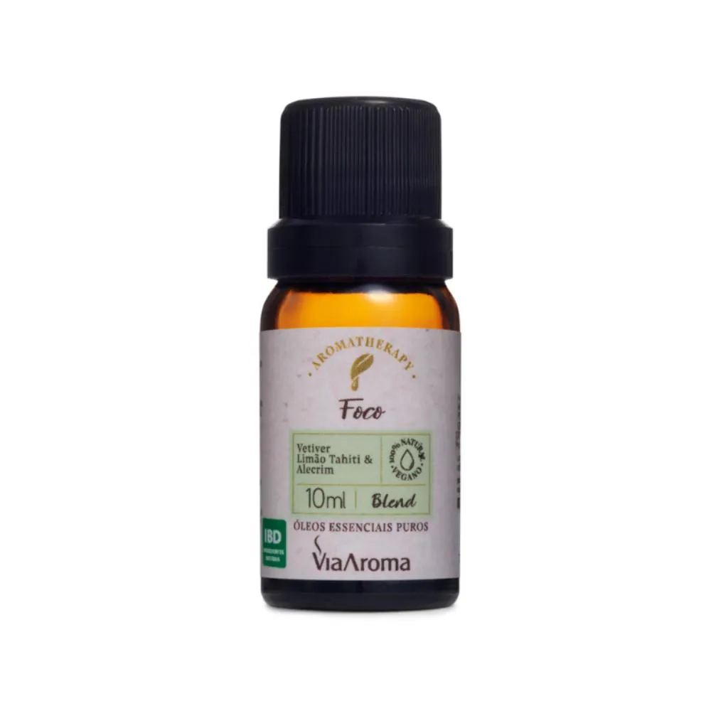 BLEND DE ÓLEOS ESSENCIAIS FOCO VIA AROMA – CLAREZA E CONCENTRAçãO NATURAL