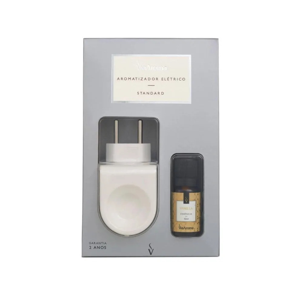 DIFUSOR ELéTRICO STANDARD COM ESSêNCIA VANILLA – VIA AROMA