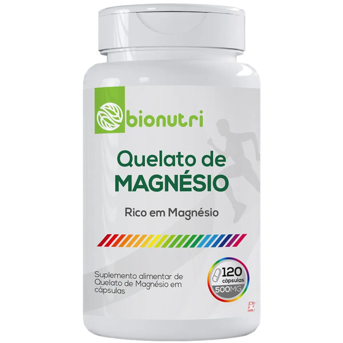 QUELATO DE MAGNÉSIO CONCENTRADO 100% IDR 120 CÁPSULAS – BIONUTRI
