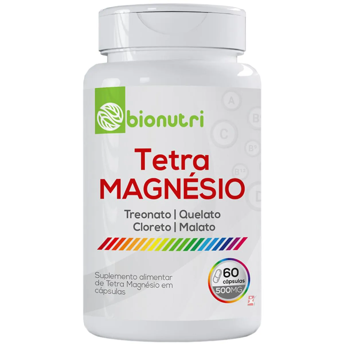 TETRA MAGNESIO TREONATO + QUELATO + CLORETO + MALATO 60 CÁPSULAS - BIONUTRI