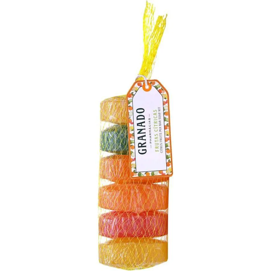 KIT DE SABONETES EM BARRA FRUTAS CíTRICAS 6 UNIDADES 90G CADA - GRANADO &#039