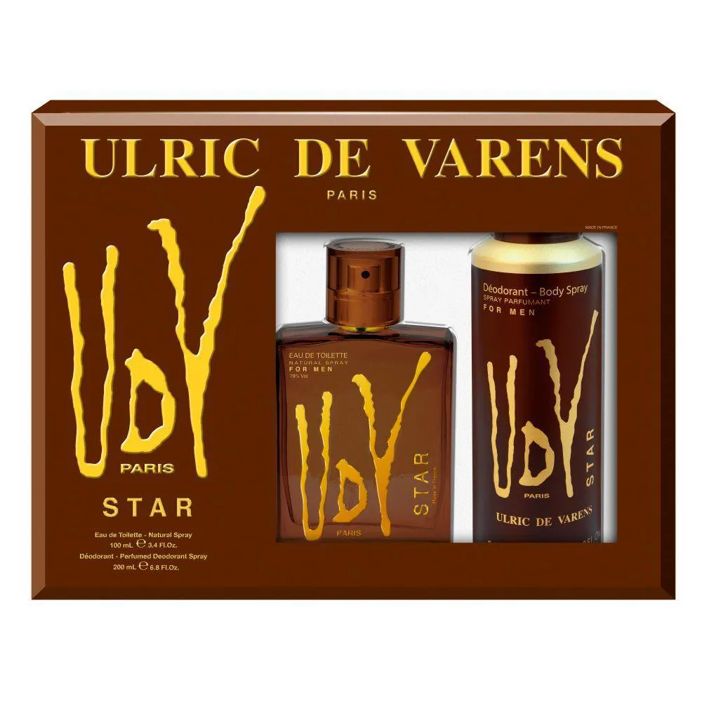 KIT UDV STAR FOR MEN (PERFUME 100 ML + DEO SPRAY 200 ML)
