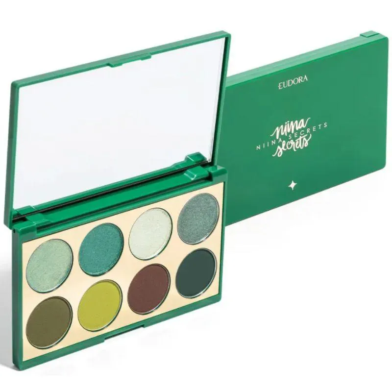 PALETA DE SOMBRAS NIINA SECRETS GREEN 5,6G- EUDORA