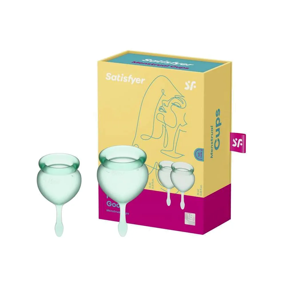 COLETOR MENSTRUAL SATISFYER REUTILIZáVEL COM HASTE DE REMOçãO SILICONE MACIO E FLEXíVEL