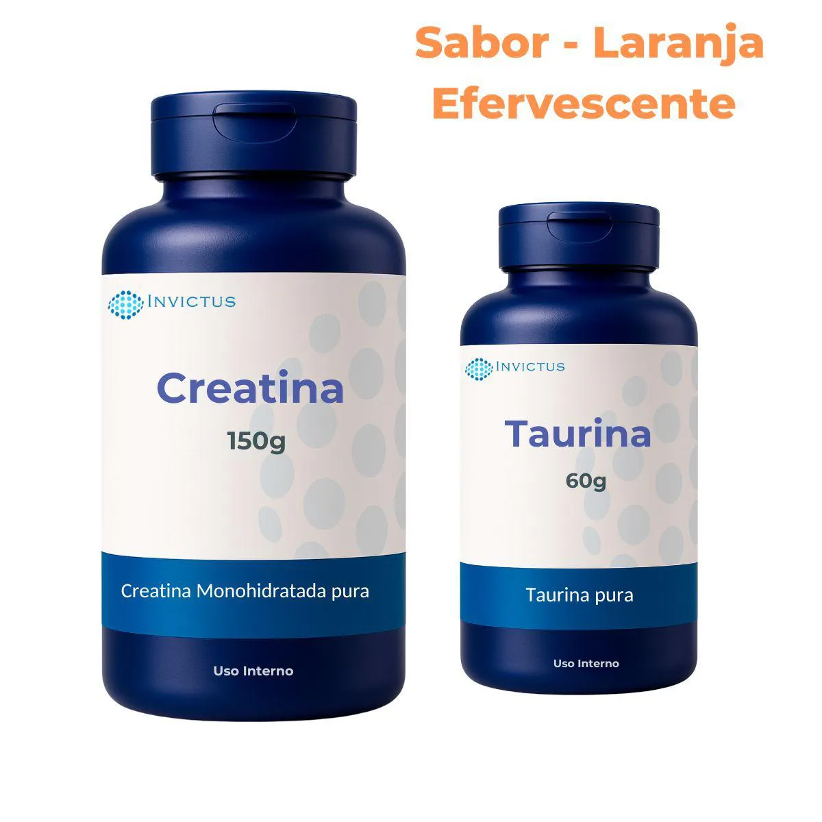 CREATINA 150G+TAURINA 60G - DESEMPENHO E ENERGIA Laranja Enfervecente