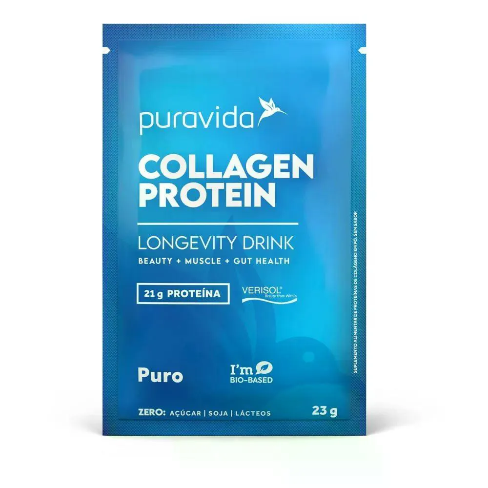SACHê COLLAGEN PROTEIN PURAVIDA PURO 23G