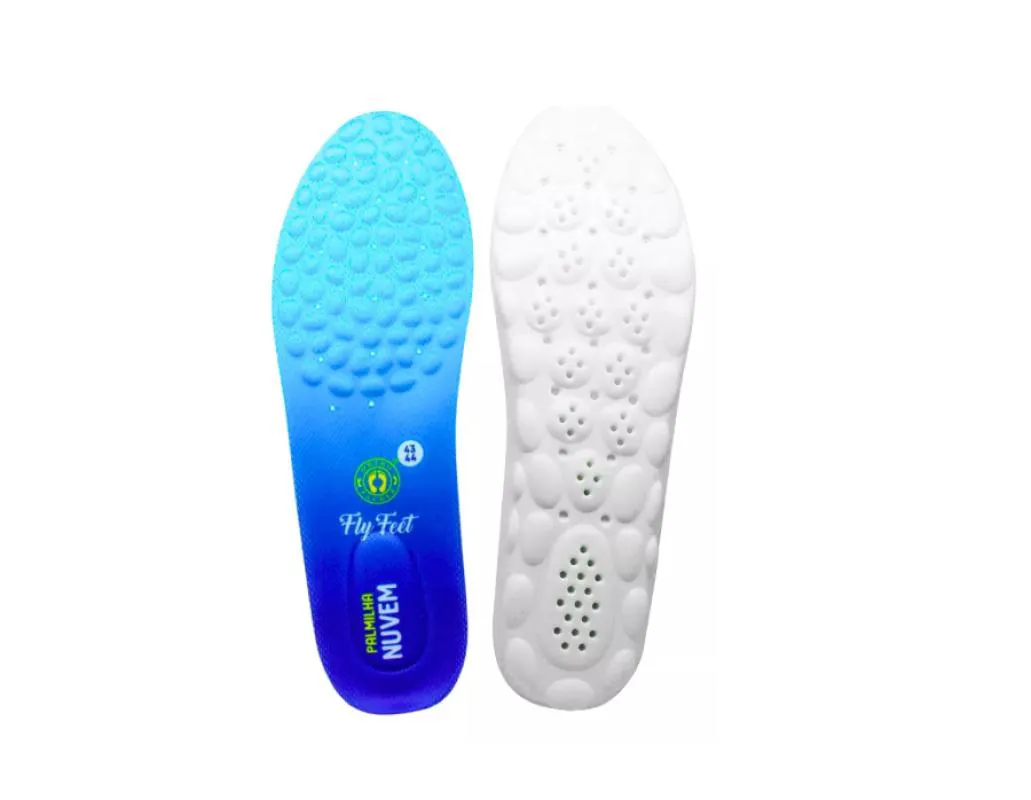 PALMILHA ORTOPéDICA FLY FEET NUVEM PARA ESPORãO, FASCITE PLANTAR, PéS DIABéTICOS E ALíVIO DE DORES - ORTHO PAUHER 3738