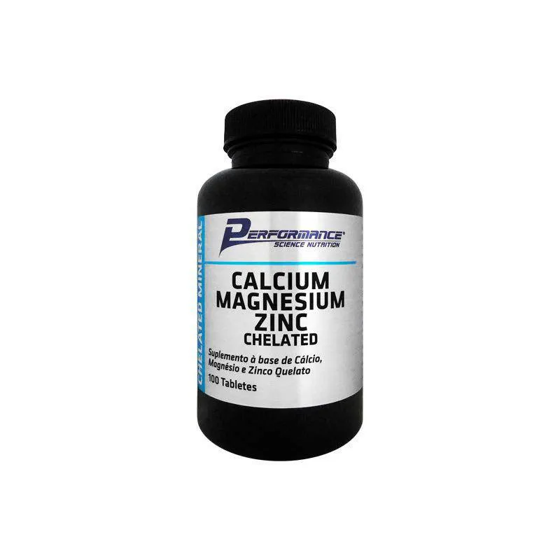 CALCIUM MAGNEZIUM ZINC CHELATED (100 TABS) - PADRãO: ÚNICO