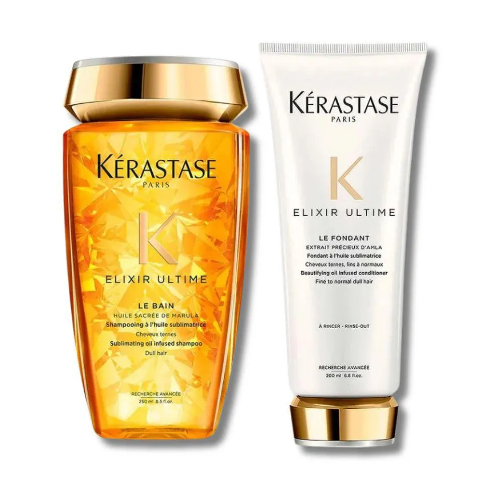 KIT KéRASTASE ELIXIR ULTIME - SHAMPOO 250ML E CONDICIONADOR 200ML
