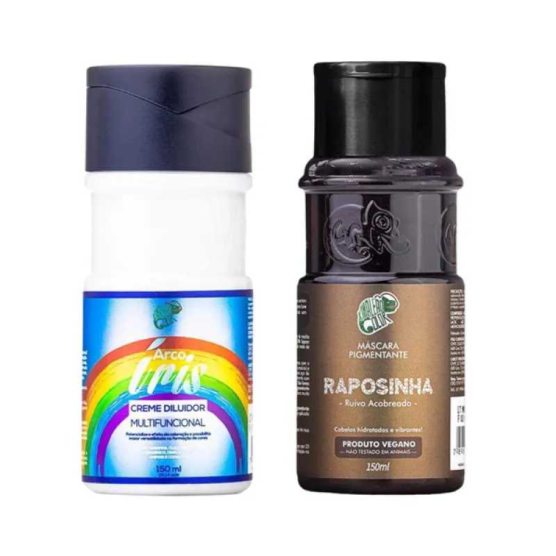 KAMALEãO ARCO ÍRIS CREME DILUIDOR 150ML + RAPOSINHA 150ML