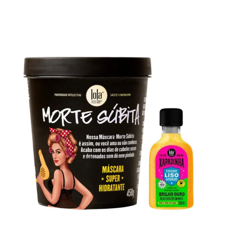 KIT LOLA MORTE SUBITA MASC 450ML + XAPADINHA ÓLEO 50ML