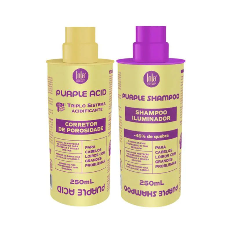 KIT LOLA PURPLE SH 250ML + ACIDIFICANTE 250ML