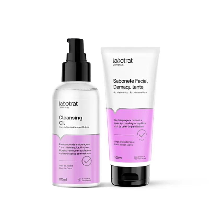 LABOTRAT DERMO SKIN SABONETE DEMAQUILANTE + CLEANSING OIL