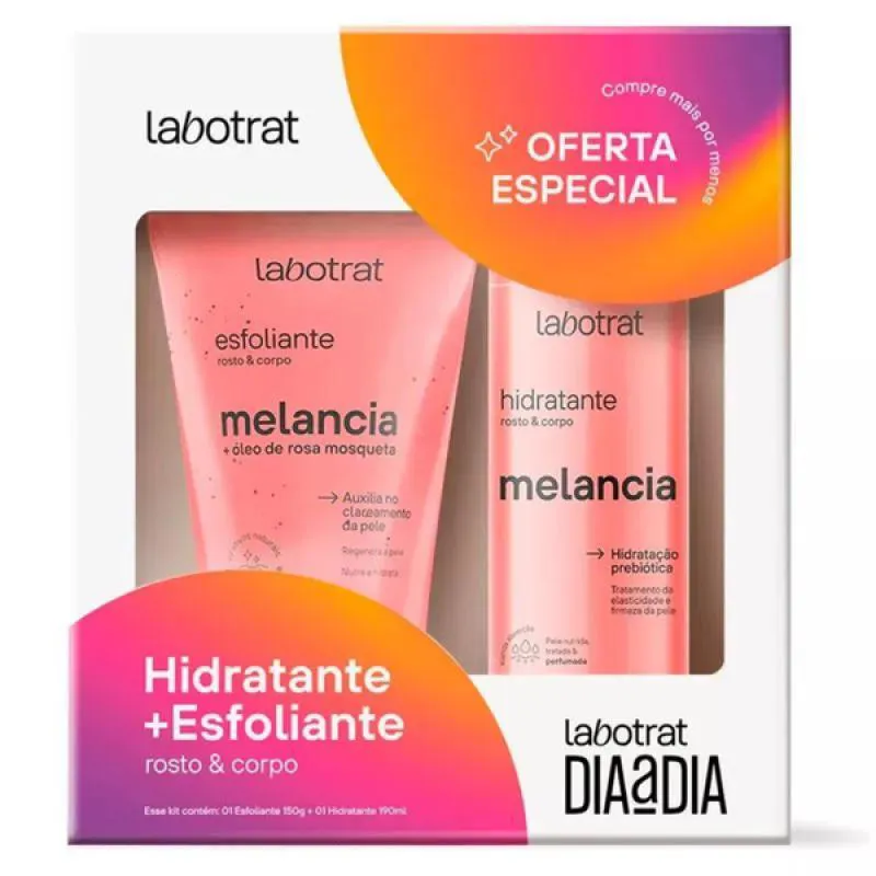 LABOTRAT KIT CAIXA DIA A DIA MELANCIA ESFOLIANTE + HIDRATANTE