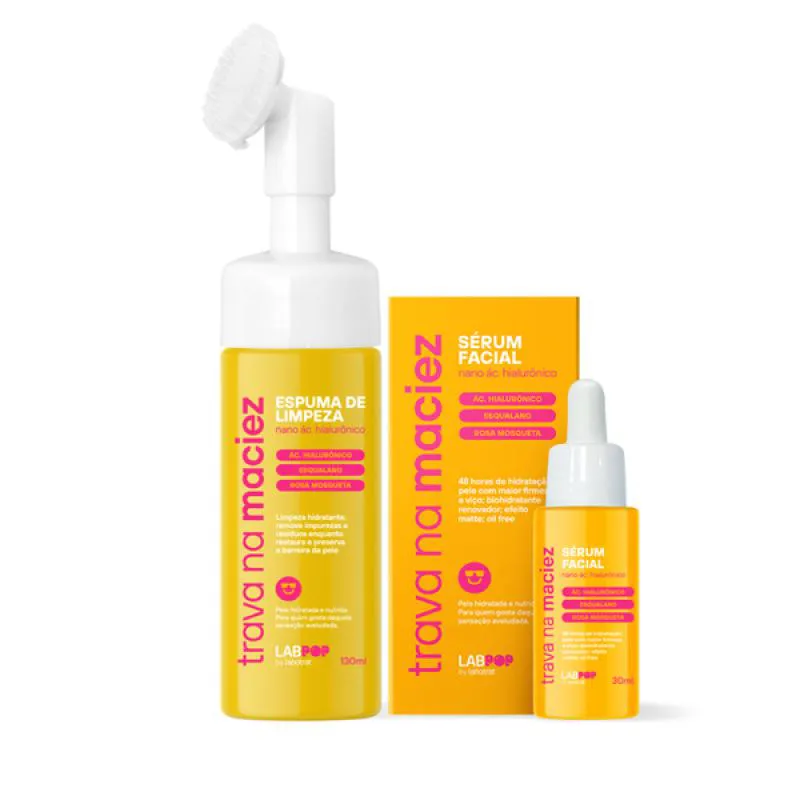 LABOTRAT LABPOP TRAVA NA MACIEZ ESPUMA DE LIMPEZA + SéRUM