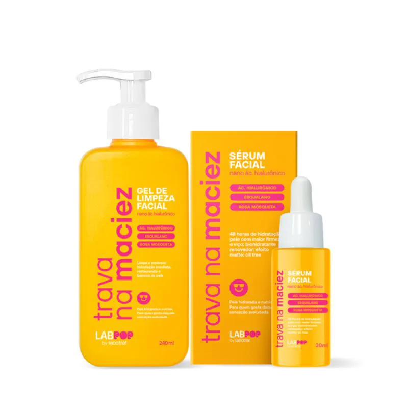 LABOTRAT LABPOP TRAVA NA MACIEZ GEL DE LIMPEZA + SéRUM FACIAL