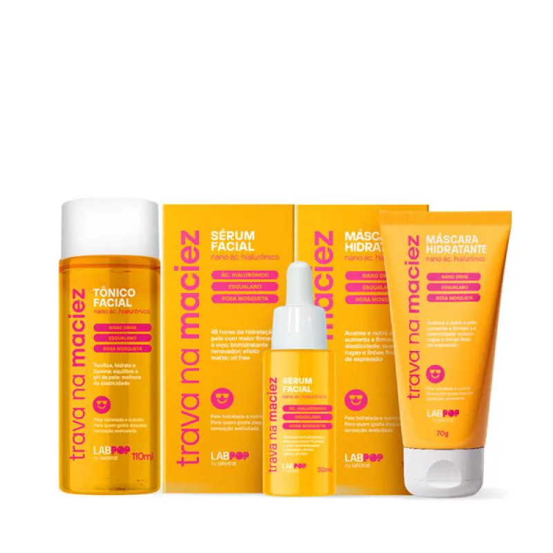 LABOTRAT LABPOP TRAVA NA MACIEZ TôNICO + SéRUM + MASCARA HIDRATANTE