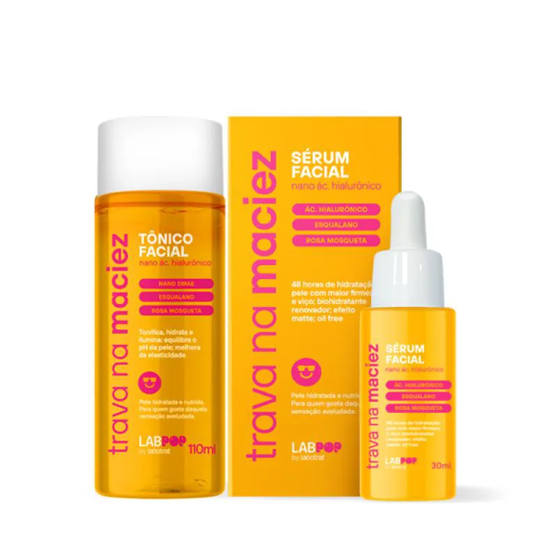 LABOTRAT LABPOP TRAVA NA MACIEZ TôNICO FACIAL + SéRUM FACIAL