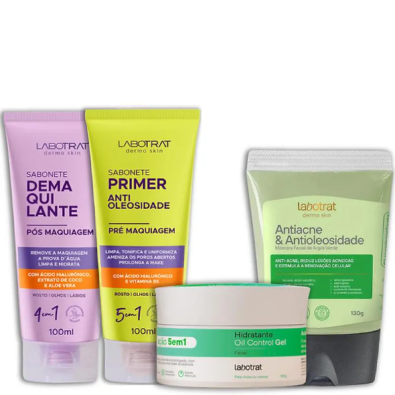 LABOTRAT SAB PRé E PóS MAKE + HIDRA GEL + ARGILA VERDE