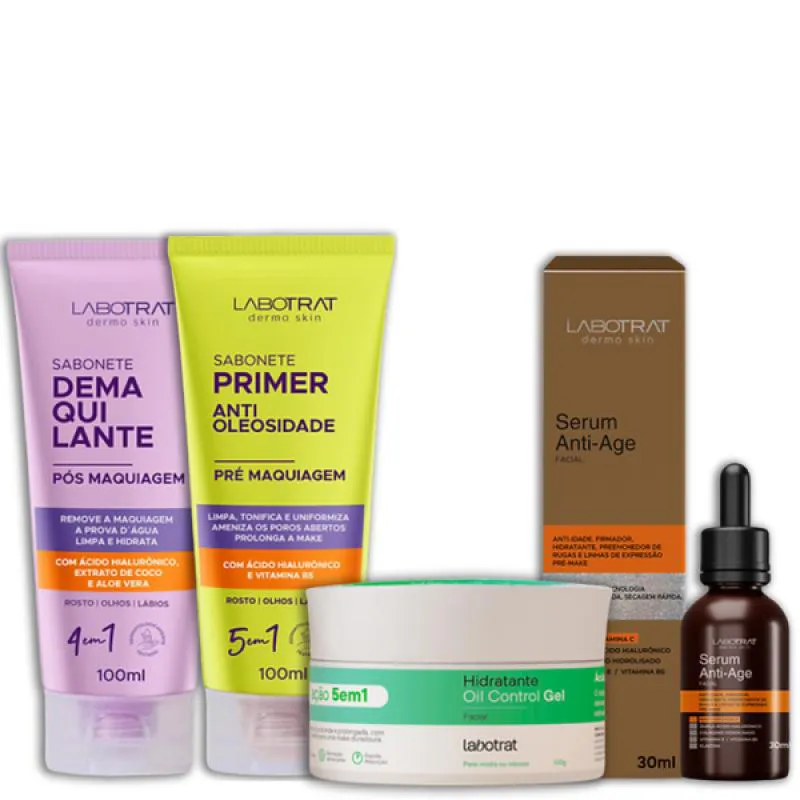 LABOTRAT SAB PRé E PóS MAKE + HIDRA GEL + SéRUM ANTI-AGE