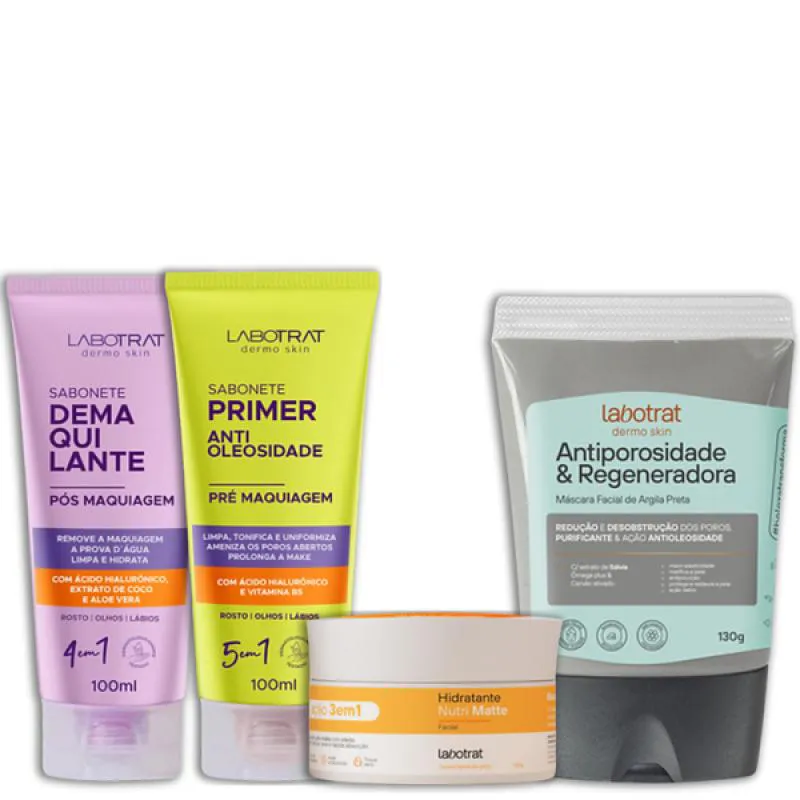 LABOTRAT SAB PRé E PóS MAKE + HIDRA NUTRI + ARGILA PRETA