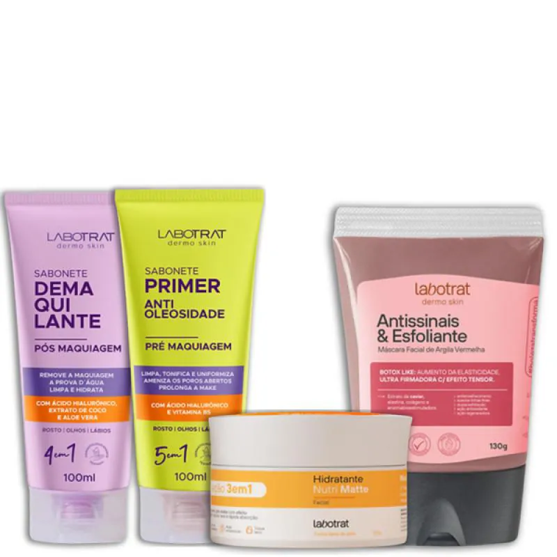 LABOTRAT SAB PRé E PóS MAKE + HIDRA NUTRI + ARGILA VERMELHA