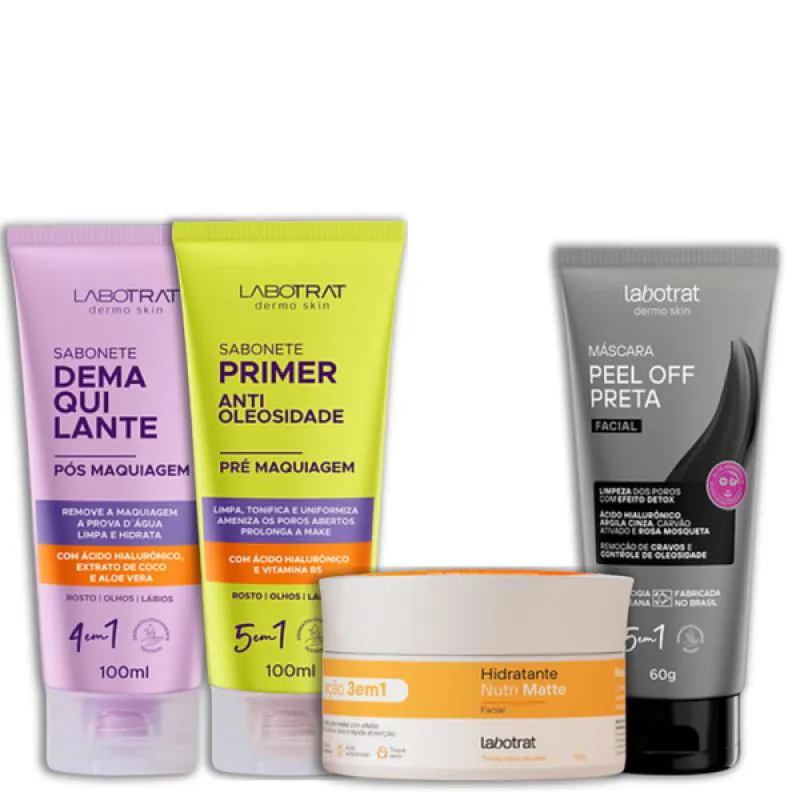 LABOTRAT SAB PRé E PóS MAKE + HIDRA NUTRI MATTE + MASC PRETA
