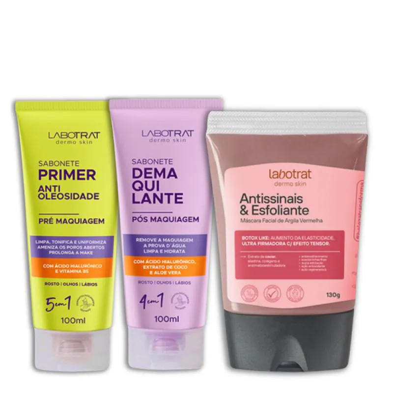 LABOTRAT SAB PRé MAKE + SAB PóS MAKE + MASC ARGILA VERMELHA