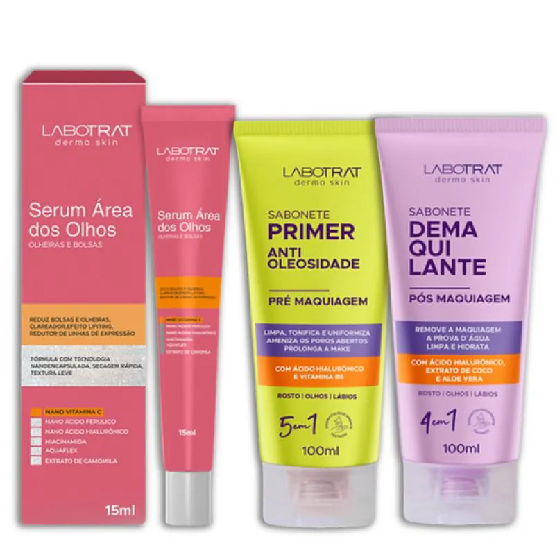 LABOTRAT SAB PRé MAKE + SAB PóS MAKE + SéRUM ÁREA DOS OLHOS