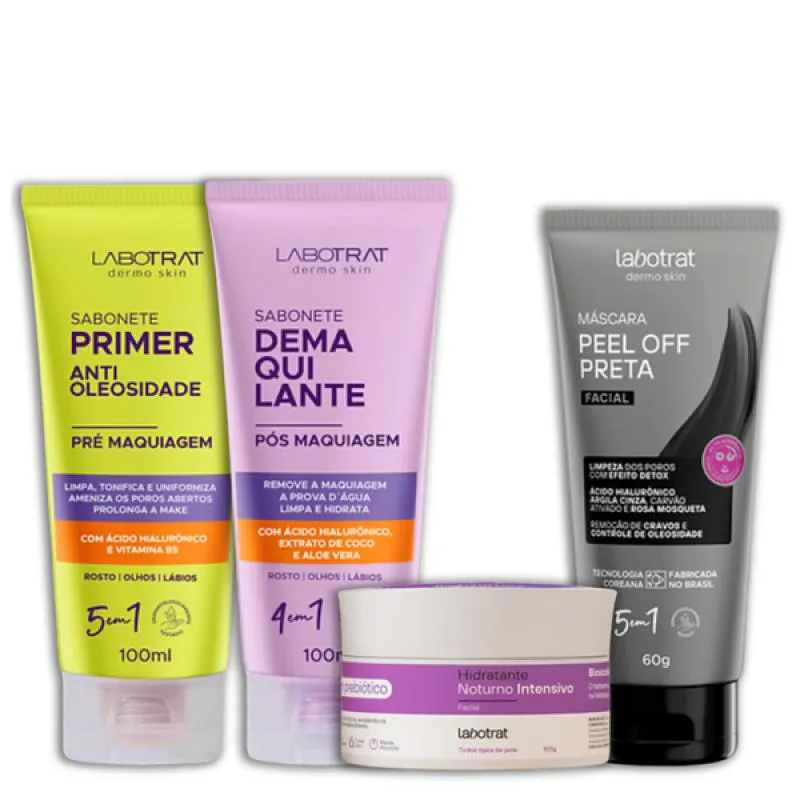 LABOTRAT SAB PRé MAKE E PóS MAKE + HIDRA NOTURNO+ MASC PRETA