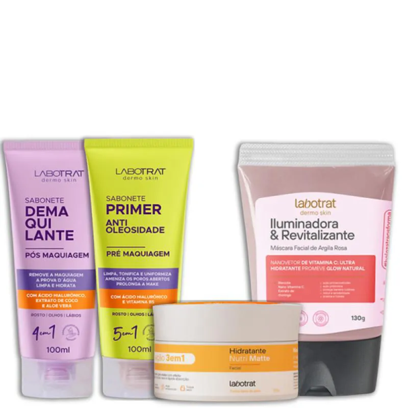 LABOTRAT SAB PRé MAKE E PóS MAKE + HIDRA NUTRI + ARGILA ROSA